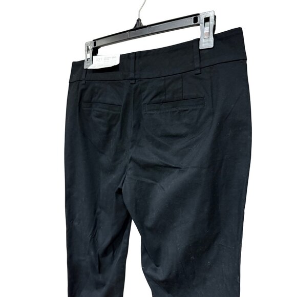LOFT Women’s Original Cropped Pants Size 6 PETITE Black Straight Office Career - Picture 4 of 10